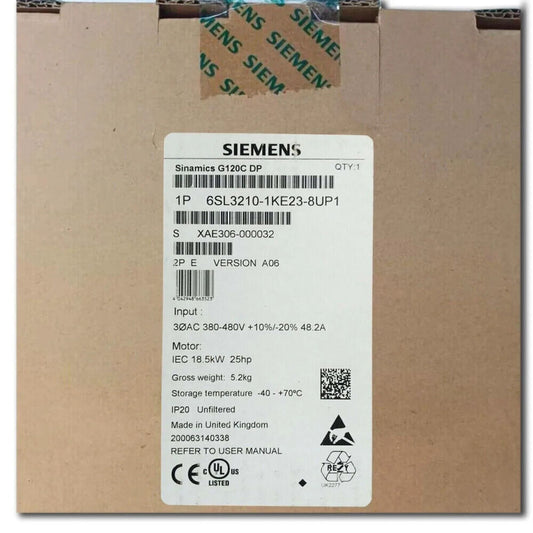 6SL3210-1KE23-8UP1 New IN STOCK Siemens Inverter shipping