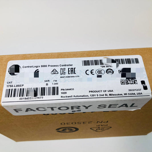 NEW In Box Factory Sealed Surplus Allen Bradley 1756-L85EP Free Ship 1756-L85EP DHL / UPS / FedEx