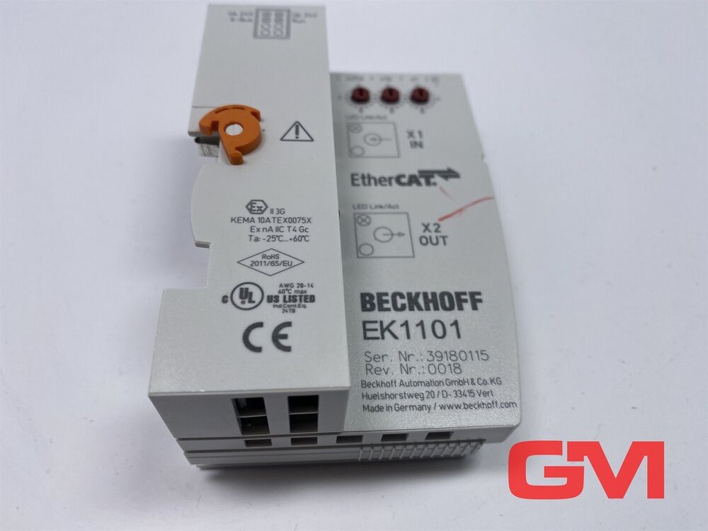 Beckhoff Ethercat-Koppler With Id-Switch EK1101 Ethercat Coupler Link