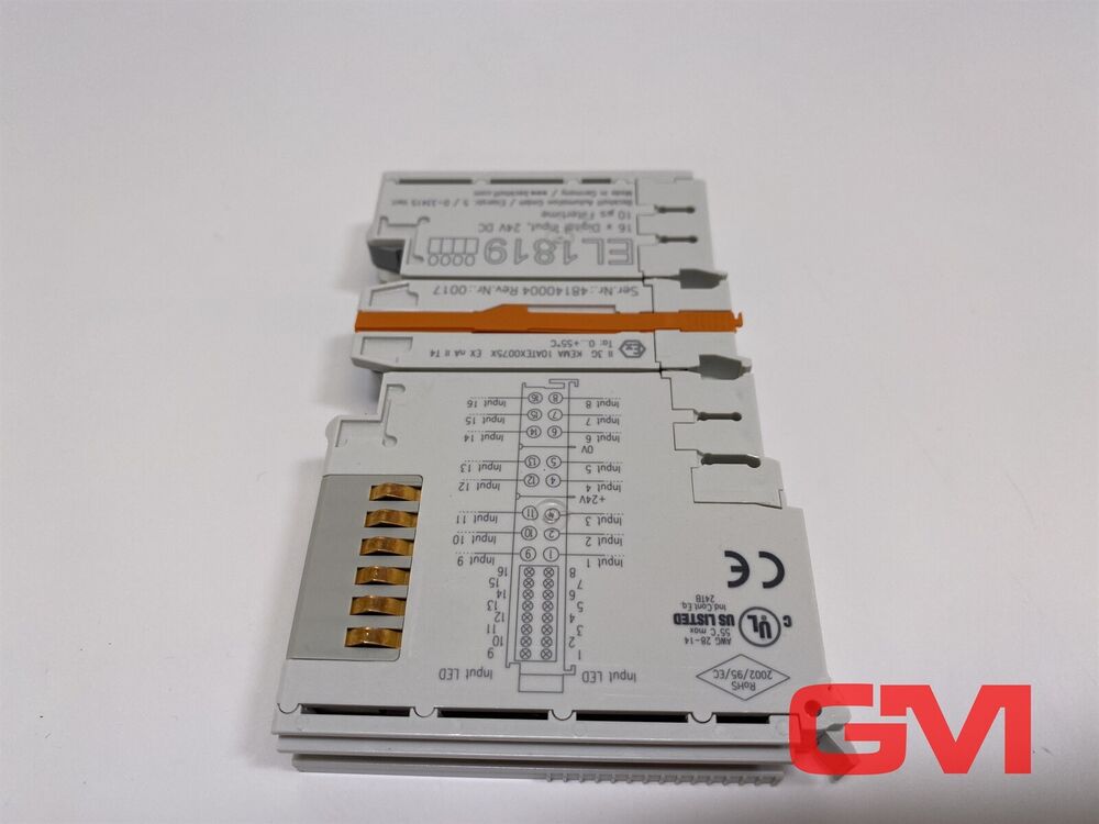 Beckhoff 16-Kanal-Digital-Eingang EL1819 Ethercat - Terminal El 1819 24 V Dc, 10