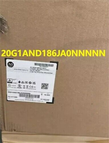 AB 20G1AND186JA0NNNNN New Factory Sealed Allen-Bradley 755 AC Drive Air Cooled Fedex or DHL