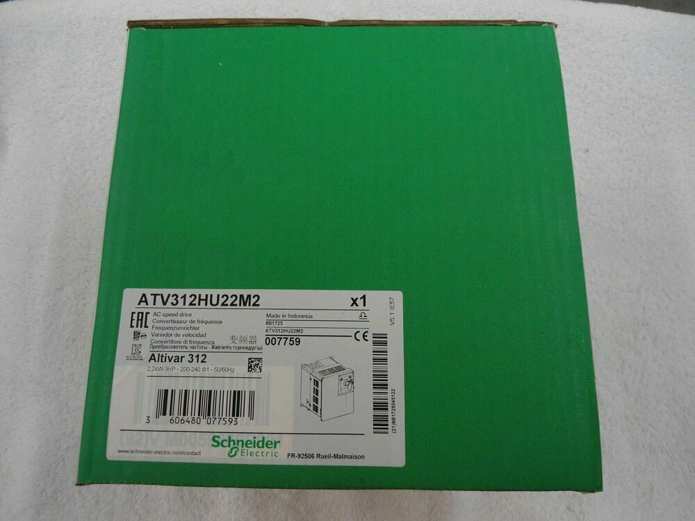 1PC Schneider ATV312HU22M2 220V 2.2KW Inverter New In Box Free Shipping UPS / DHL / Fedex