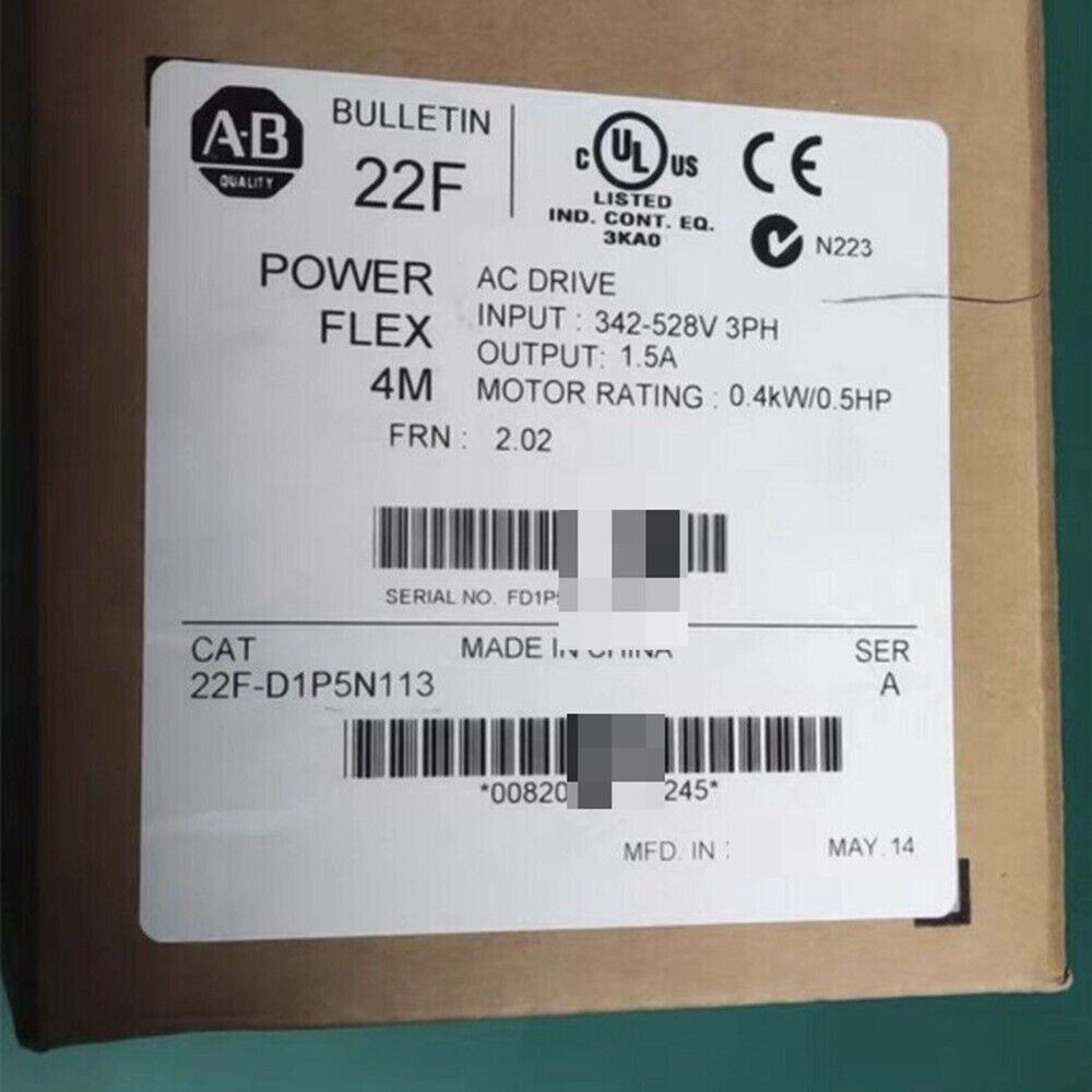 22F-D1P5N113 Allen Bradley 22F-D1P5N113 New In Box FREE SHIP DHL / UPS / FedEx