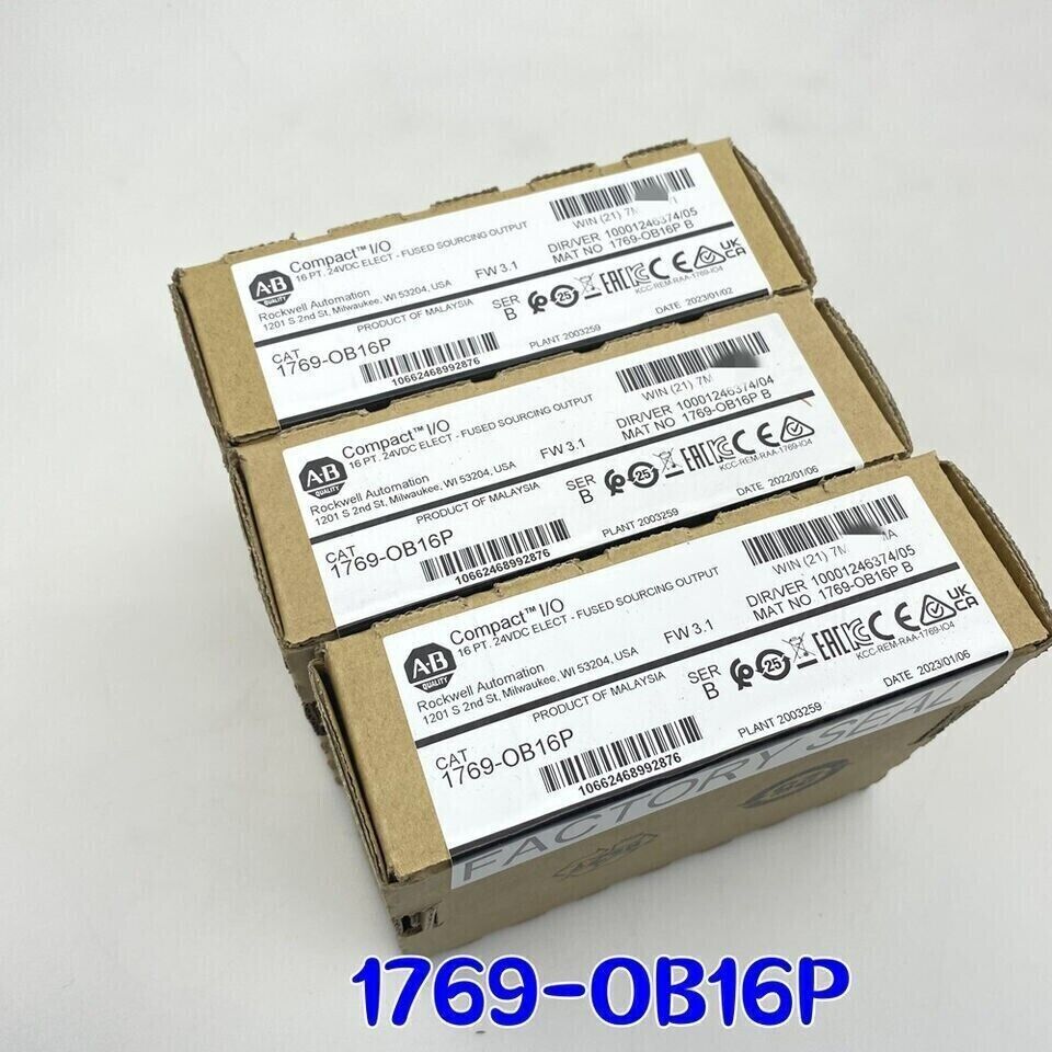 New Factory Sealed AB 1769-OB16P SER B CompactLogix 16 Pt D/O Module 1769OB16P DHL / UPS / FedEx