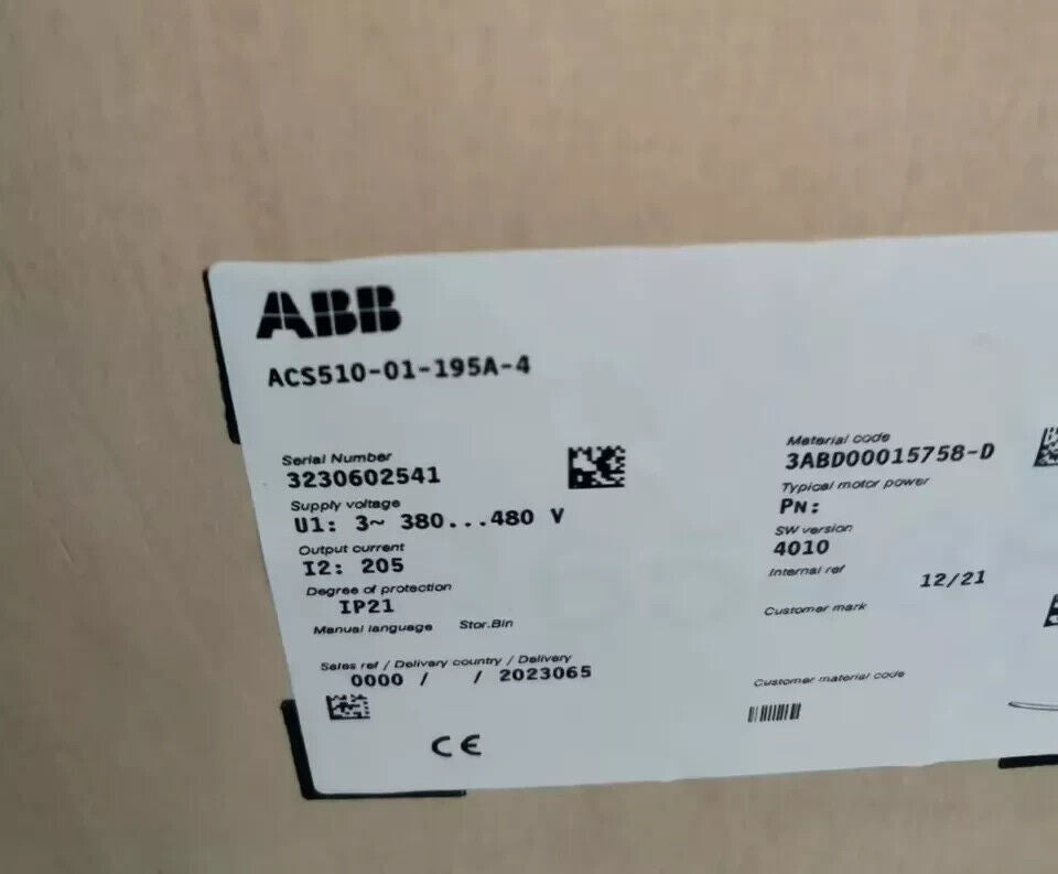 1PCS NEW ACS510-01-195A-4 ABB Frequency Converter ACS510-01-195A-4