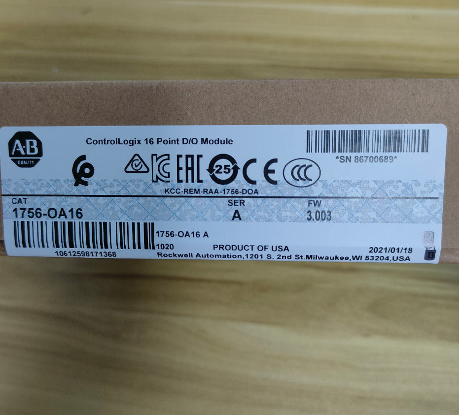 Allen-Bradley AB 1756-OA16 ControlLogix 16-point D/O Module Ser A 1756OA16 NEW DHL / UPS / FedEx