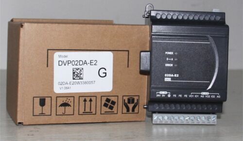 1PC New Delta DVP02DA-E2 Series Analog Expansion Module Expedited Shipping DHL / UPS / FedEx