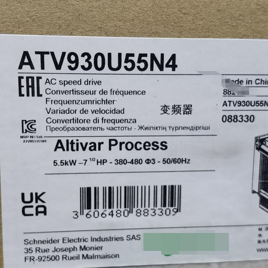 New In Box SCHNEIDER ATV930U55N4 Speed Drive UPS / DHL / Fedex