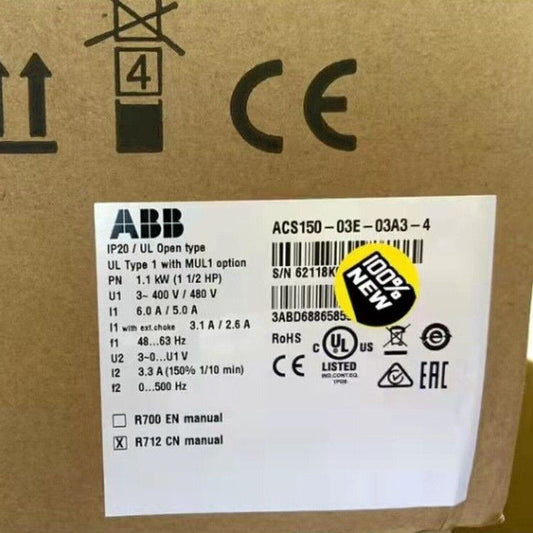 ABB ACS150-03E-03A3-4 Frequency Converter ACS150-03E-03A3-4 Fast Shipping 1pcs