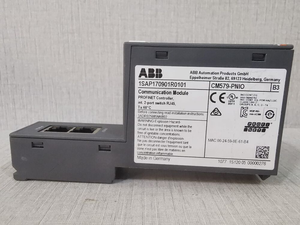 ABB CM579-PNIO B3 Communication Module 1SAP170901R0101