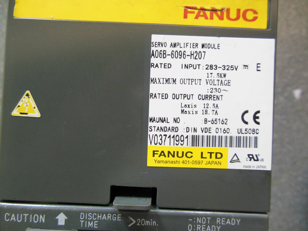 FANUC A06B-6096-H207 Servo Drive A06B6096H207 New In Box Expendited Shipping DHL / UPS / FedEx