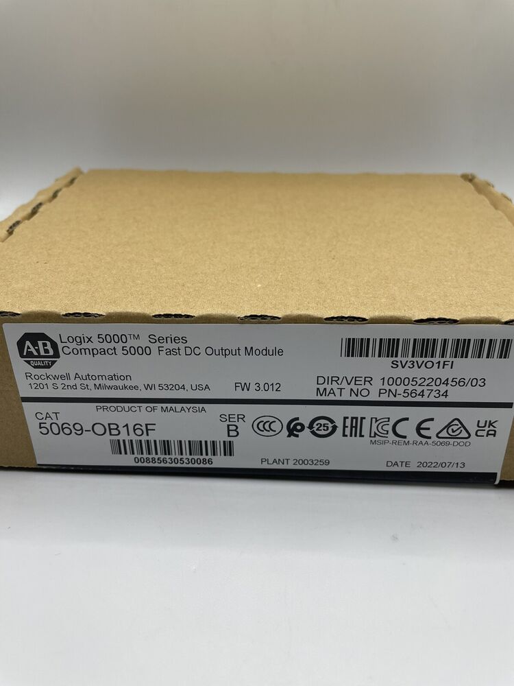 2022 New Sealed Allen Bradley 5069-OB16F /B Compact I/O 24V DC Output 5069OB16F DHL / UPS / FedEx