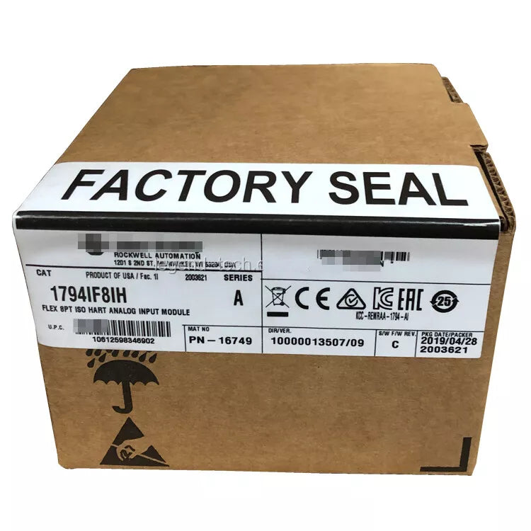 AB 1794-IF8IH Allen Bradley 1794-IF8IH HART Analog Module FLEX I/O New 1794IF8IH DHL / UPS / FedEx