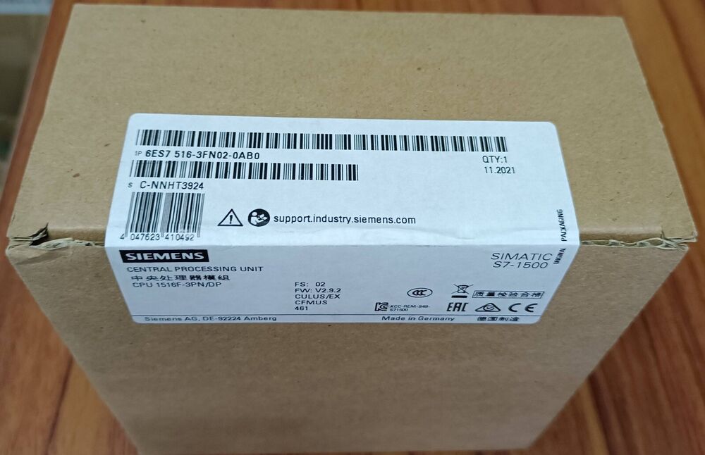 1PC Siemens New Sealed CPU Module 6ES7516-3FN01-0AB0 6ES7 516-3FN01-0AB0 Fedex / DHL