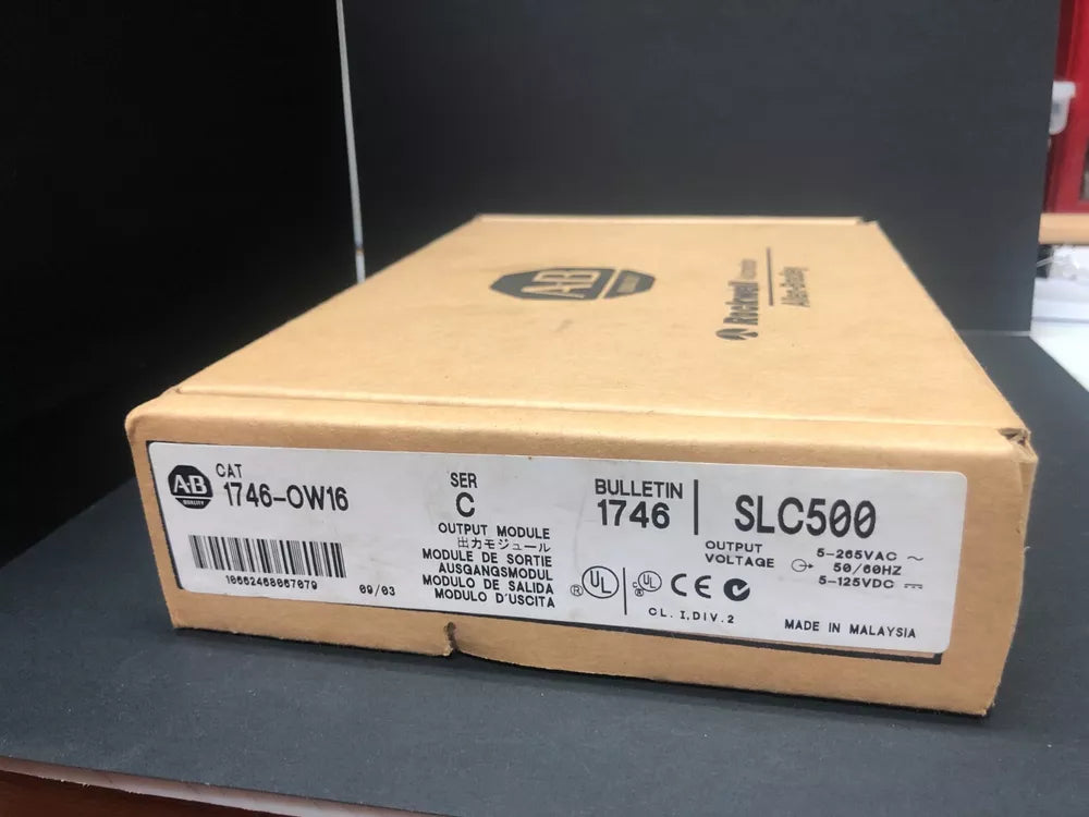 2023 AB 1746-OW16 Allen Bradley 1746OW16 SLC500 1746OW16 Ser C Output Module New DHL / UPS / FedEx