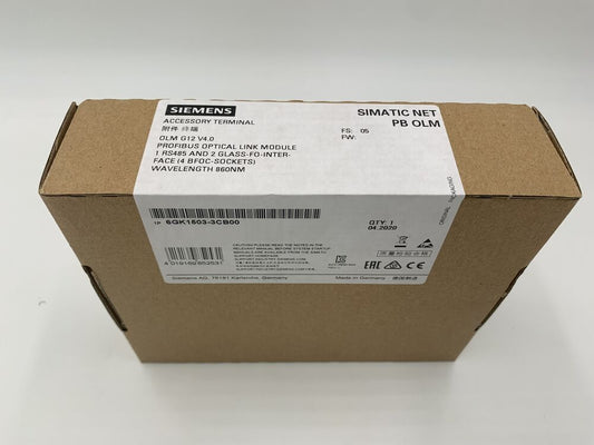 Siemens 6GK1503-3CB00 PROFIBUS OLM G12 V4.0 Optical Link Module 6GK1 503-3CB00