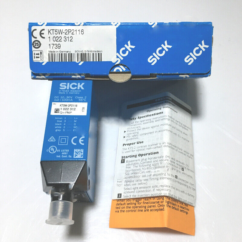 1PC New Sick New Color Sensor KT5W-2P2116 KT5W2P2116 DHL / UPS / FedEx