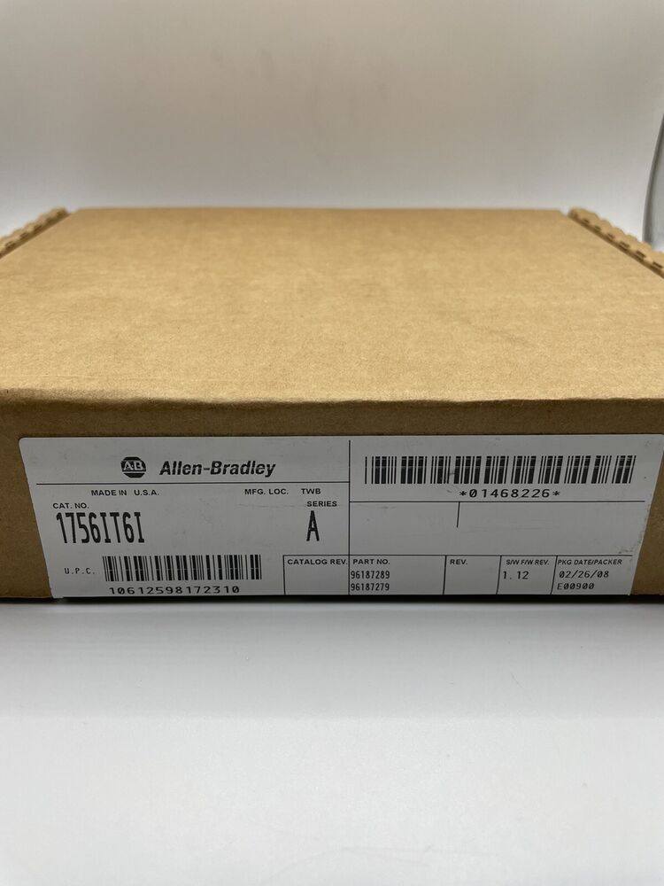 New Sealed Allen Bradley 1756-IT6I/ A ControlLogix 6 Point Analog Input Module DHL / UPS / FedEx