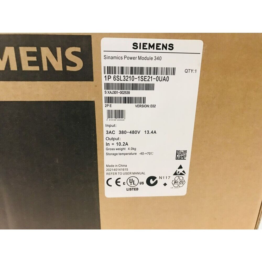 New Siemens 6SL3210-1SE21-0UA0 converter Power Module PM340 6SL3 210-1SE21-0UA0