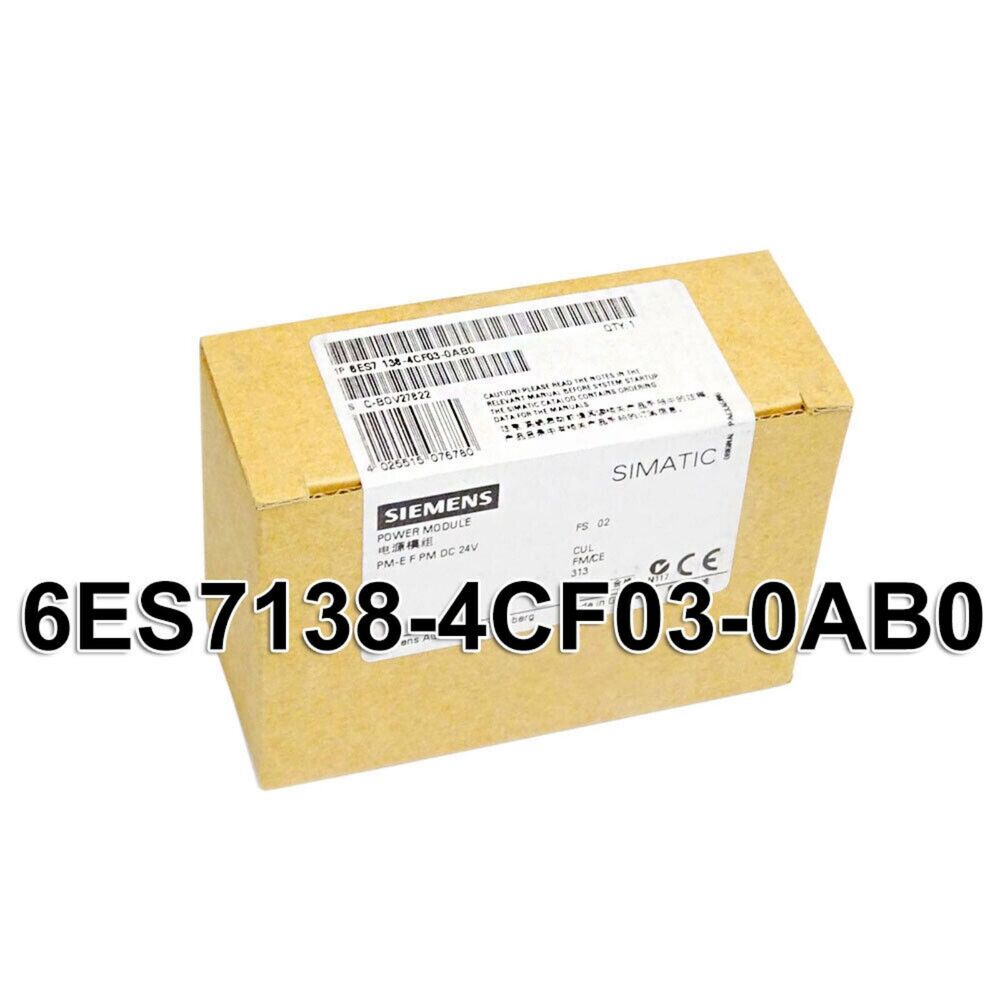 New Siemens 6ES7138-4CF03-0AB0 Power Module PM-E for ET200S 6ES7 138-4CF03-0AB0