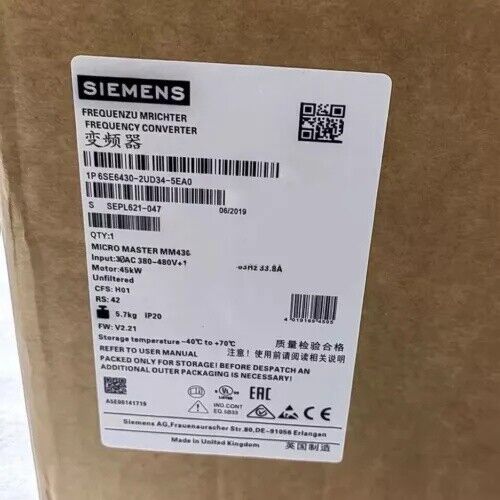 SIEMENS 6SE6430-2UD34-5EA0 Frequency converter Fast shipping via  Fedex / DHL