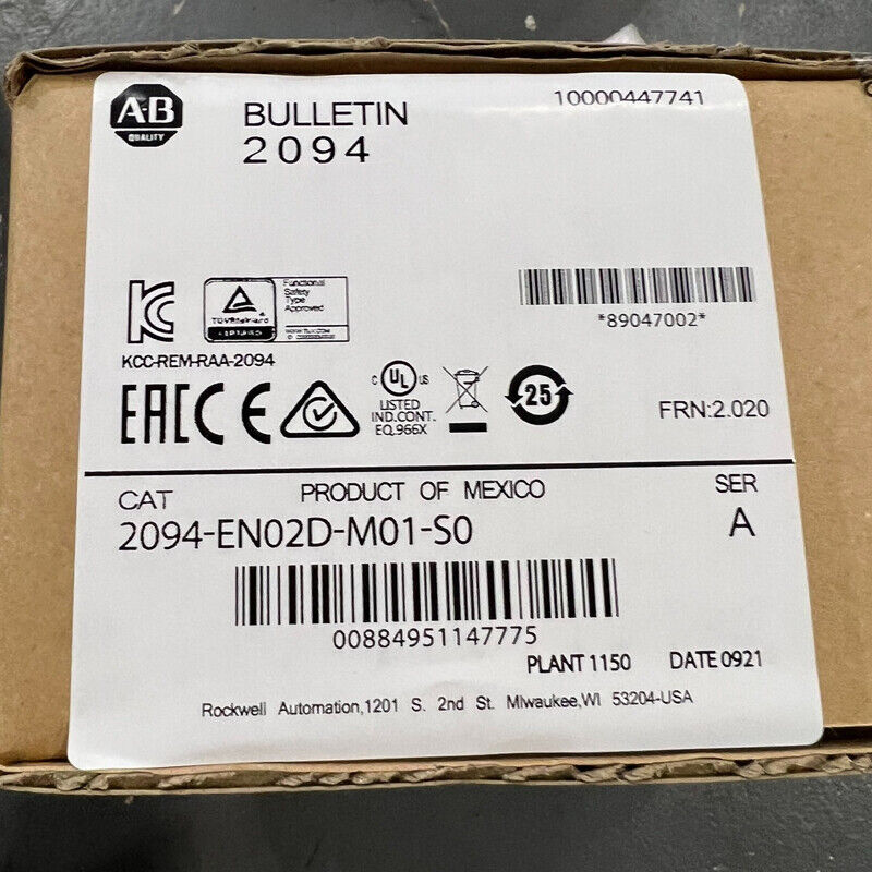 New AB 2094-EN02D-M01-S0 PLC Module Programmable Controller 2094-EN02D-M01-S0 DHL / UPS / FedEx