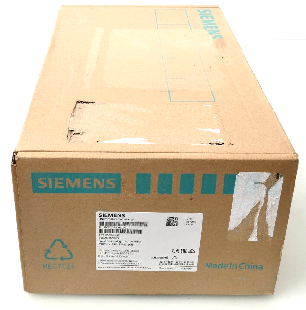 New Siemens 6FC5370-3AT03-0AA0 6FC5 370-3AT03-0AA0 SINUMERIK 808D Extended T PPU