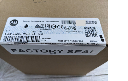 New Allen Bradley 5069-L320ERMS2 /B GuardLogix 5380 2MB User 1MB Safety 8 Axes DHL / UPS / FedEx