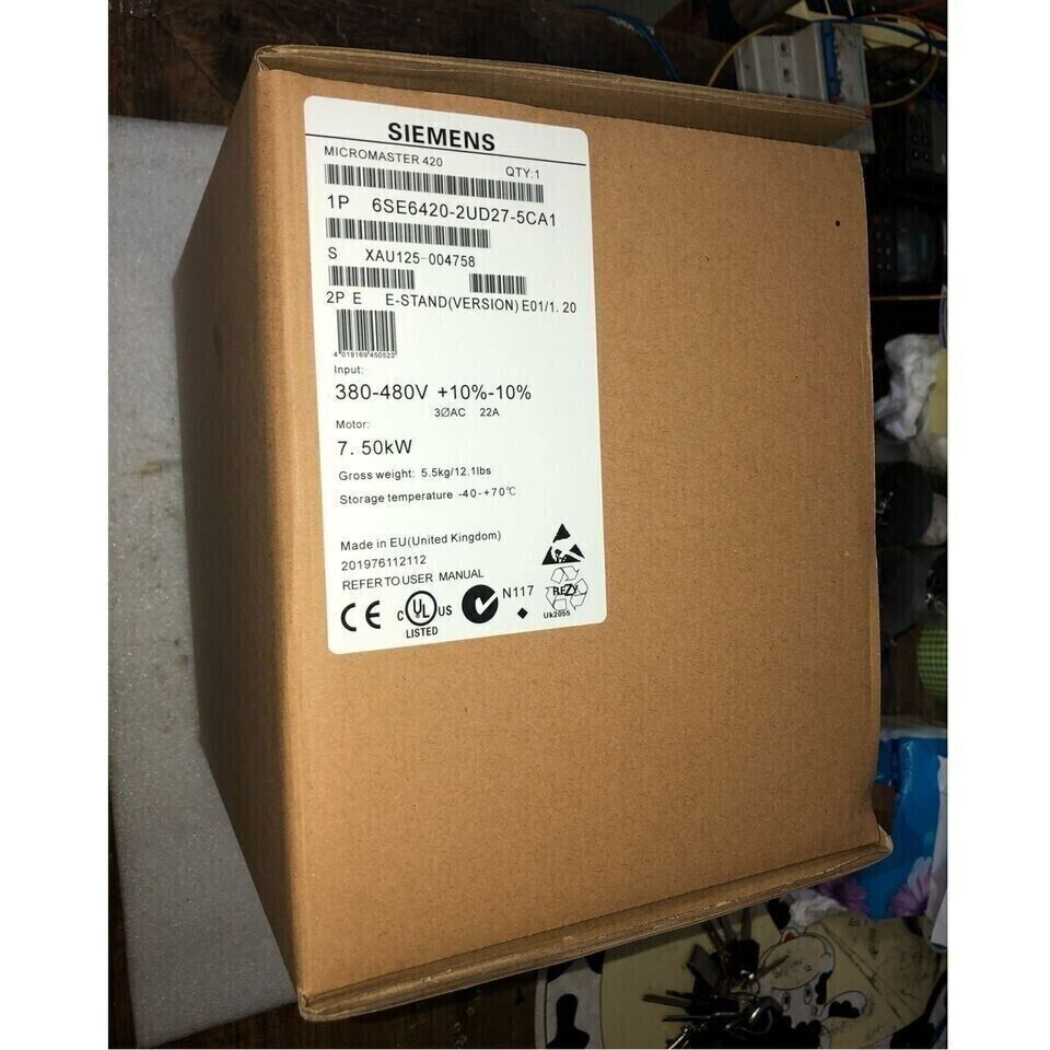 Siemens 6SE6420-2UD27-5CA1 Inverter New One 6SE6 420-2UD27-5CA1