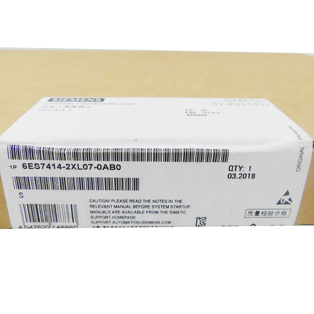 SIEMENS SIMATIC S7 6ES7414-2XL07-0AB0 6ES7 414-2XL07-0AB0 FS: 02 -sealed-- UPS / Fedex / DHL