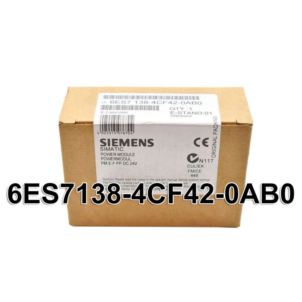 New Siemens 6ES7138-4CF42-0AB0 Power Module PM-E for ET200S 6ES7 138-4CF42-0AB0