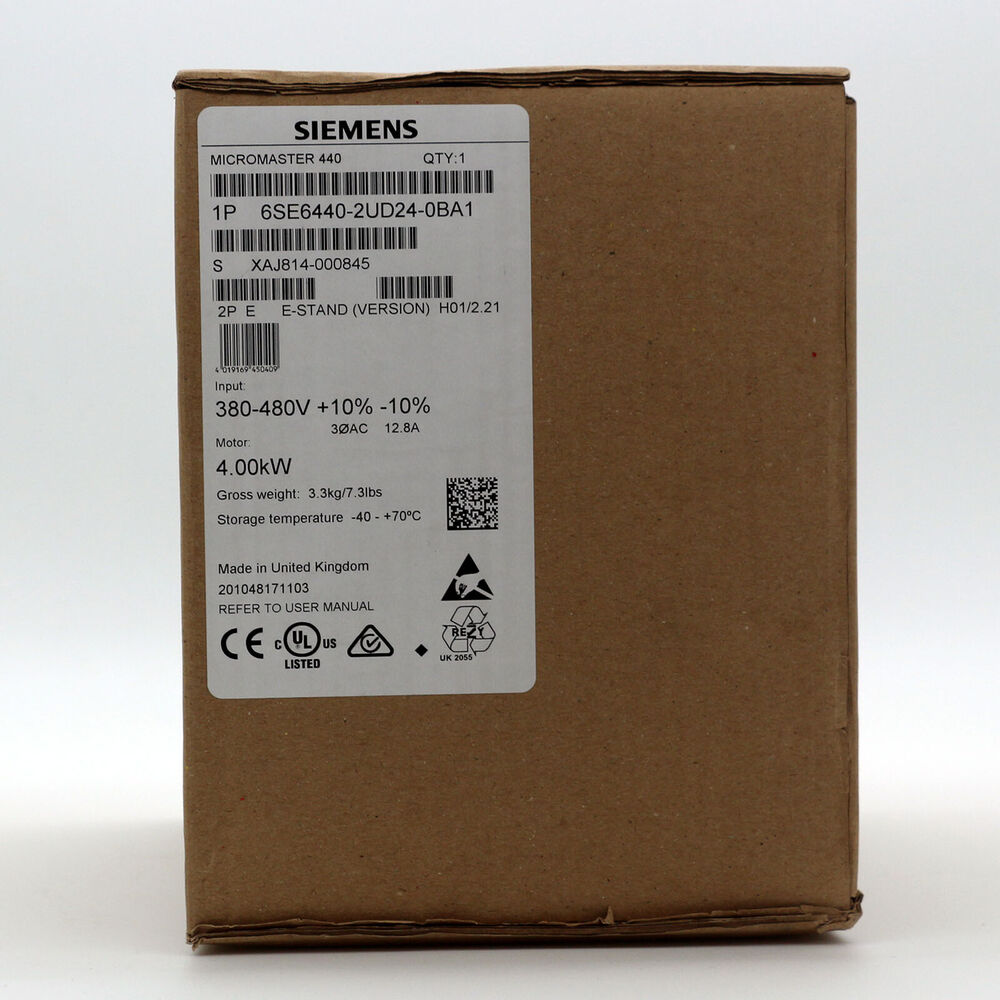 New Siemens 6SE6440-2UD24-0BA1 MICROMASTER440 without filter 6SE6 440-2UD24-0BA1