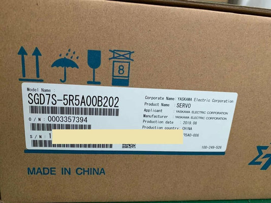 1PC Yaskawa SGD7S-5R5A00B202 Servo Driver SGD7S5R5A00B202 New Expedited Shipping DHL / UPS / FedEx