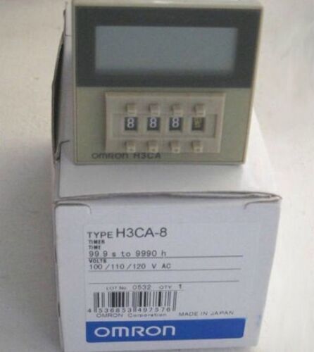 New Omron H3CA-8 H3CA8 Timer 100/110/120VAC In Box Free Shipping 1PC DHL / UPS / FedEx