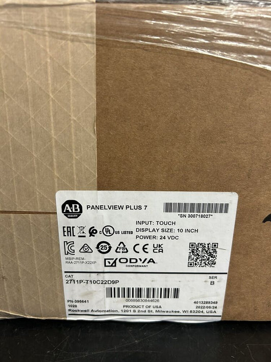 New Allen-Bradley 2711P-T10C22D9P HMI PanelView Plus 7 Graphic Terminal 10'' Fedex or DHL