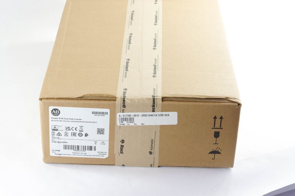 2022 Allen Bradley 2198-D012-ERS3 /B Kinetix 5700 Servo Drive New Surplus Sealed DHL / UPS / FedEx