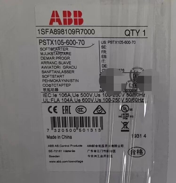 PSTX105-600-70 55KW soft starter Brand New Expedited Shipping Fedex