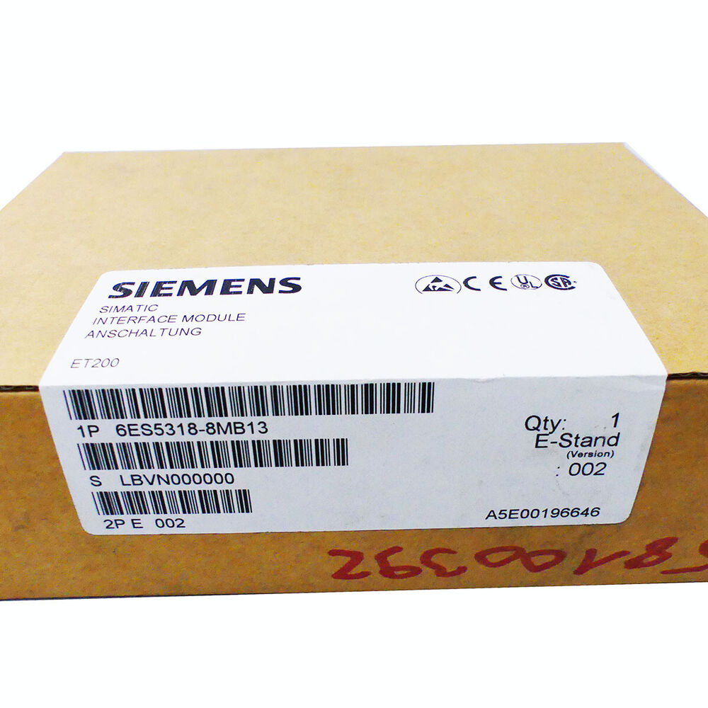 SIEMENS SIMATIC S5 6ES5318-8MB13 6ES5 318-8MB13 Connection Electric Stand: 2 Fedex / DHL