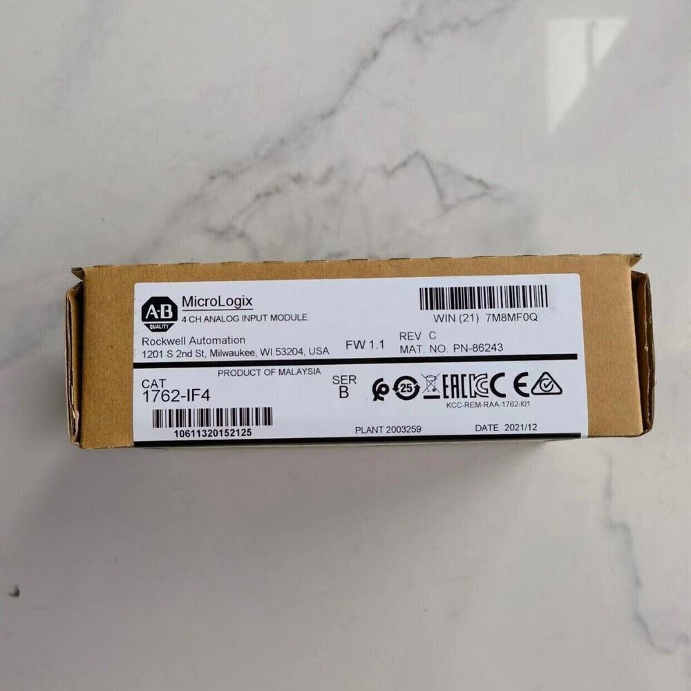 Allen-Bradley 1762-IF4 /B MicroLogix 1200 Analog Input Module AB 1762IF4 Sealed DHL / UPS / FedEx