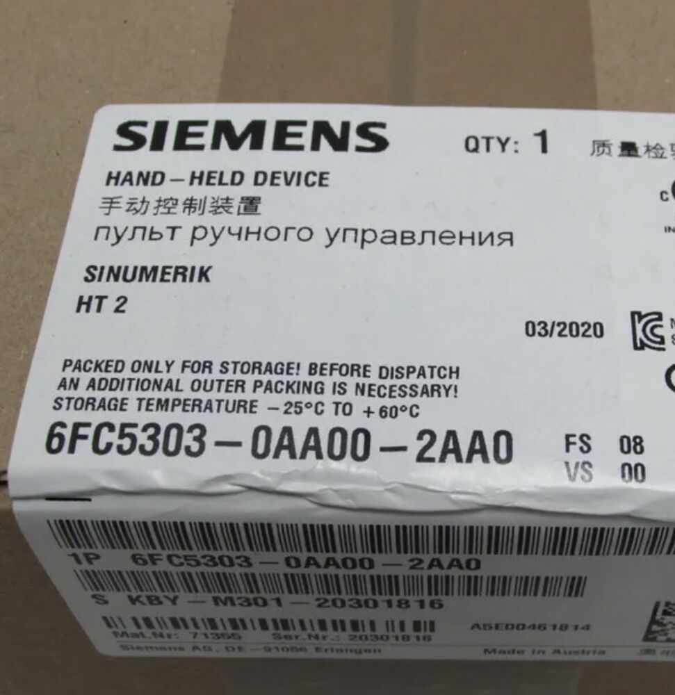 Siemens New Hand-Hold Device 6FC5303-0AA00-2AA0 In Stock Fast Shipping Fedex / DHL