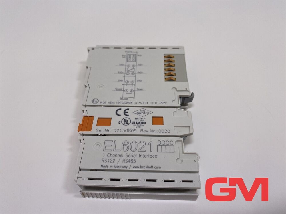 Beckhoff Communications Module EL6021 Ethercat 1 Port Interface Unit