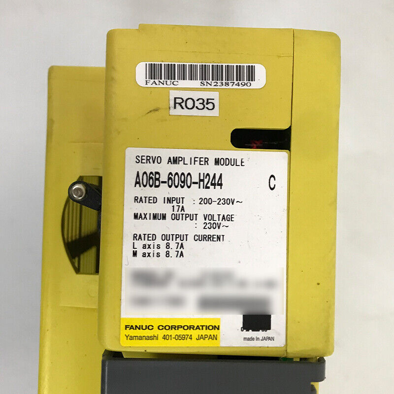 fanuc Servo Driver A06B-6090-H244 refurbished FREE EXPEDITED SHIPPINGDHL / UPS / FedEx