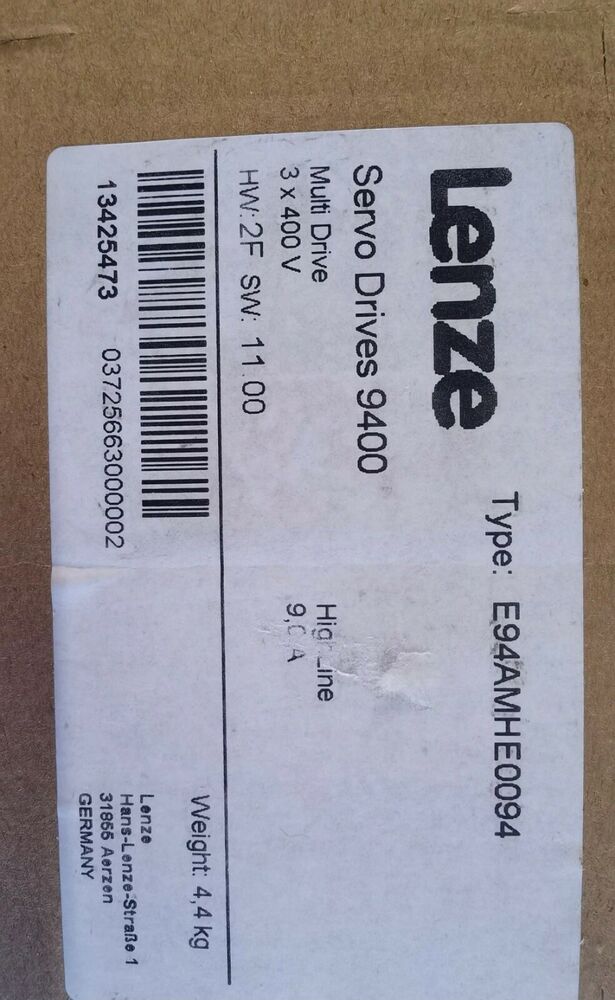 NEW LENZE E94AMHE0094 SERVO DRIVE E94AMHE0094 EXPEDITED SHIPPING DHL / UPS / FedEx