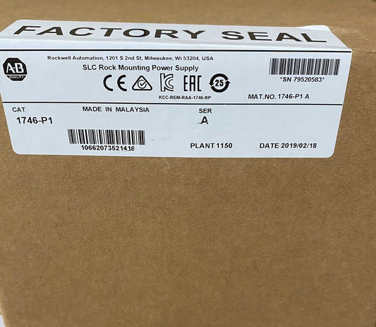 Factory Sealed 1746-P1 SER A SLC 500 Power Supply Rack Module 1746P1 NEW DHL / UPS / FedEx