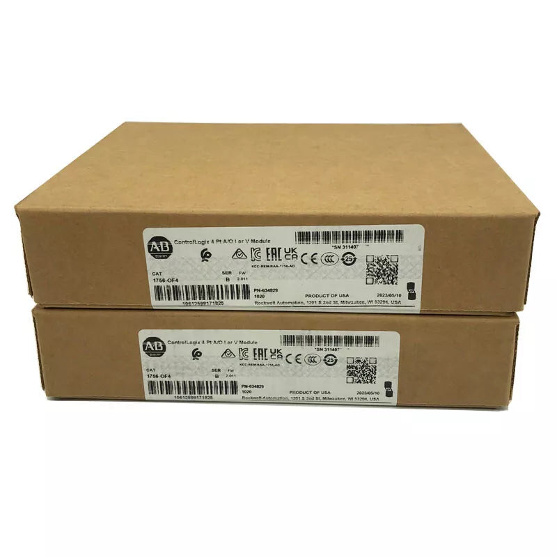 2022 New Factory Sealed AB 1756-OF4 SER A ControlLogix 4 Pt A/O I or V Module DHL / UPS / FedEx