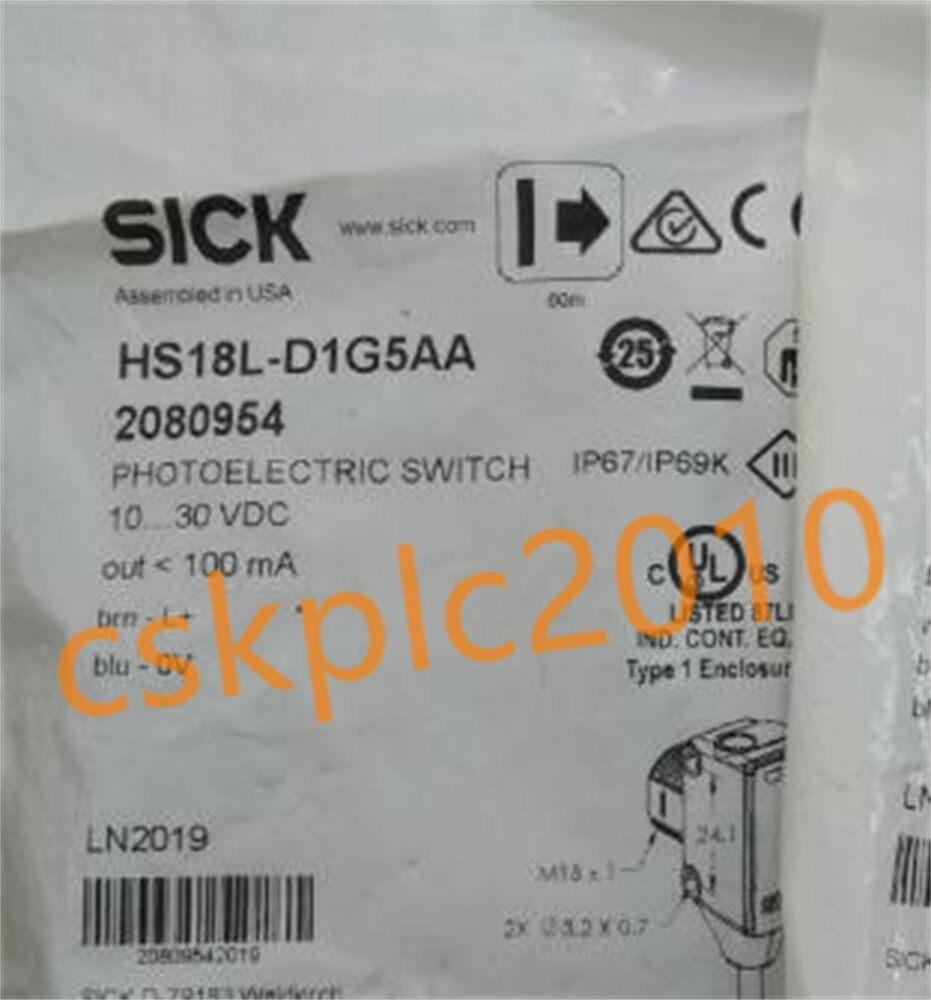 1 PCS NEW IN BOX SICK Photoelectric sensor HS18L-D1G5AA 2080954