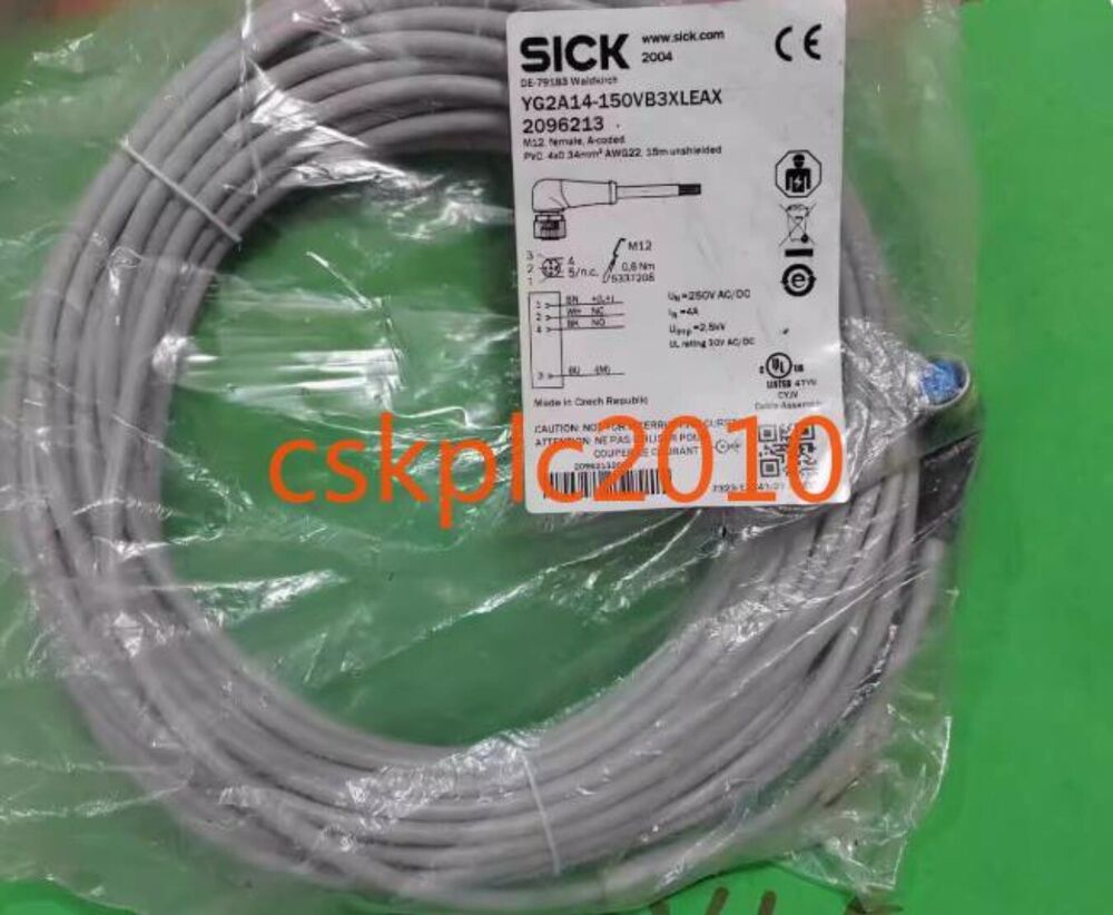 1PCS New original SICK M12 power cord YG2A14-150VB3XLEAX 2096213 in stock