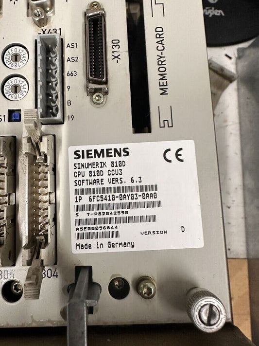 Siemens SINUMERIK 810DE MODULE 6FC5410-0AY03-0AA0 used in stock Fedex / DHL