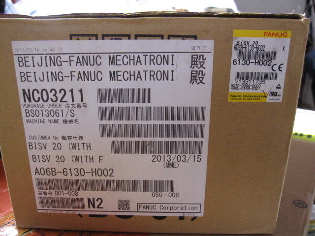 NEW FANUC SERVO AMPLIFIER A06B-6130-H002 A06B6130H002 FREE EXPEDITED SHIPPINGDHL / UPS / FedEx