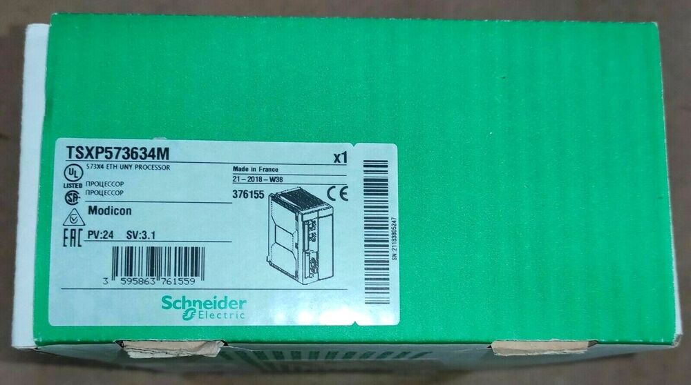 NEW SCHNEIDER TSXP573634M Processor Unit DHL / UPS / FedEX